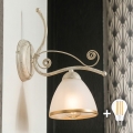 Brilagi - LED nástenné svietidlo ANTICO 1xE27/60W/230V biela patina