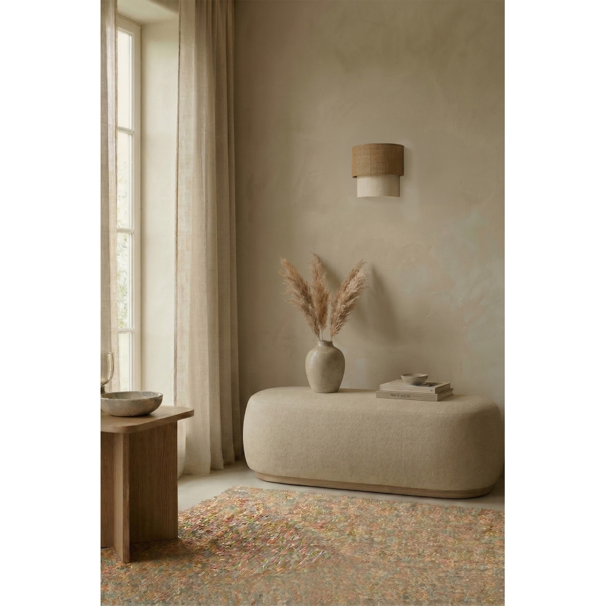 Brilagi - LED nástenné svietidlo BOHO ECO 1xE27/10W/230V béžová/krémová