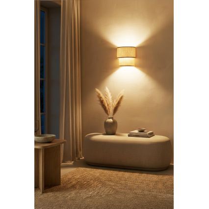 Brilagi - LED nástenné svietidlo BOHO ECO 1xE27/10W/230V béžové