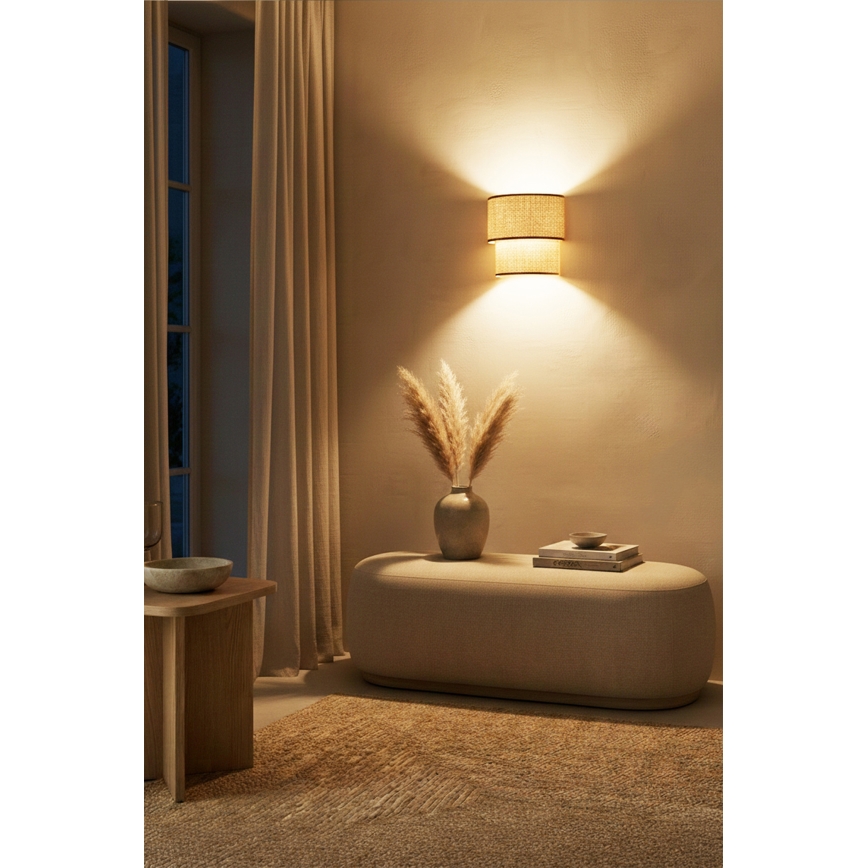 Brilagi - LED nástenné svietidlo BOHO ECO 1xE27/10W/230V béžové