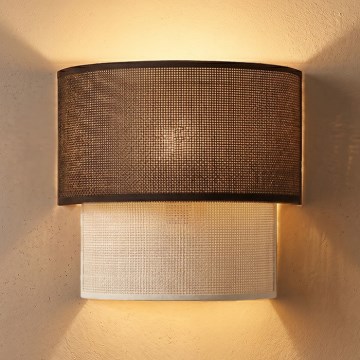 Brilagi - LED Nástenné svietidlo BOHO ECO 1xE27/10W/230V hnedá/krémová