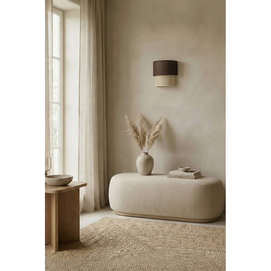 Brilagi - LED Nástenné svietidlo BOHO ECO 1xE27/10W/230V hnedá/krémová