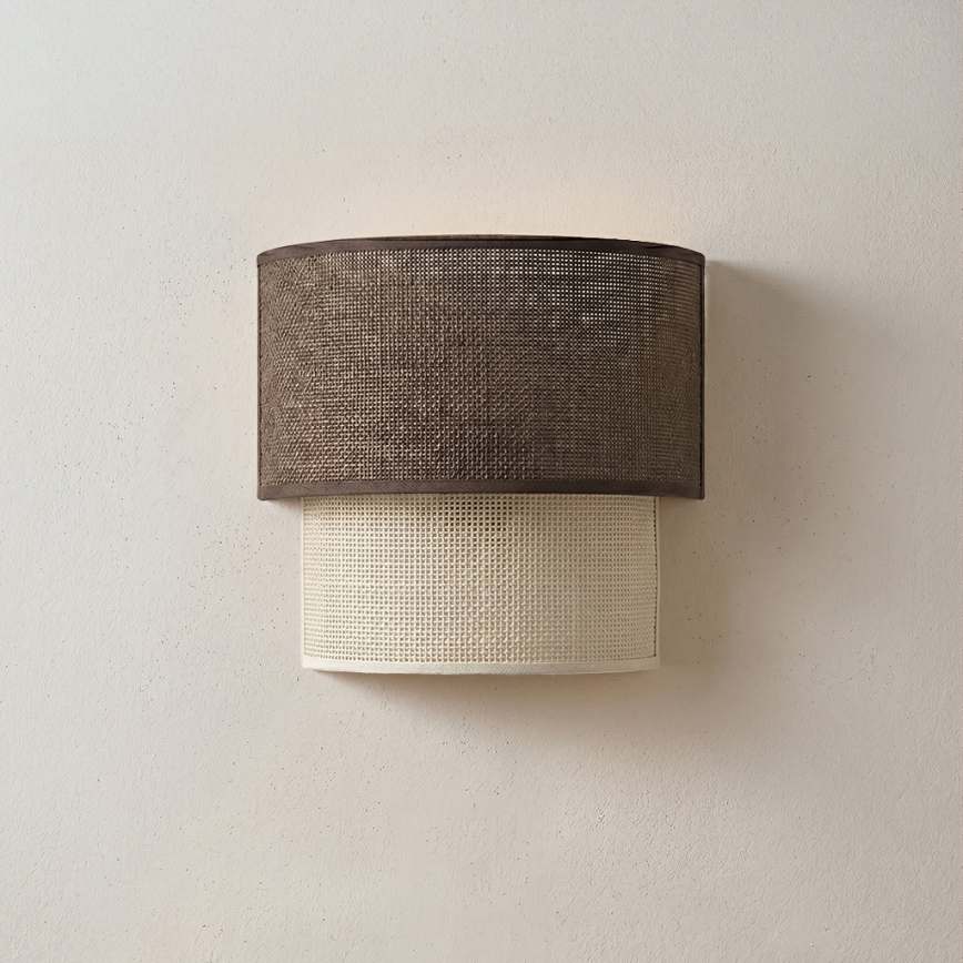 Brilagi - LED Nástenné svietidlo BOHO ECO 1xE27/10W/230V hnedá/krémová