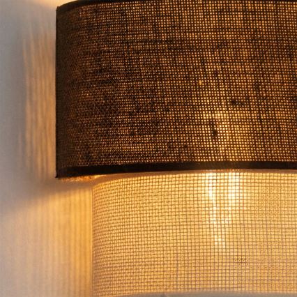 Brilagi - LED Nástenné svietidlo BOHO ECO 1xE27/10W/230V hnedá/krémová