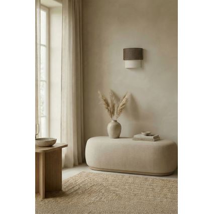 Brilagi - LED nástenné svietidlo BOHO ECO 1xE27/10W/230V hnedá/krémová