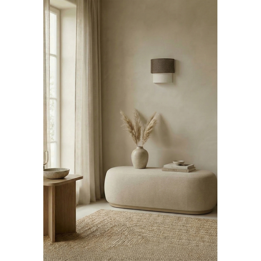 Brilagi - LED nástenné svietidlo BOHO ECO 1xE27/10W/230V hnedá/krémová