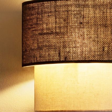 Brilagi - LED nástenné svietidlo BOHO ECO 1xE27/10W/230V hnedá/krémová