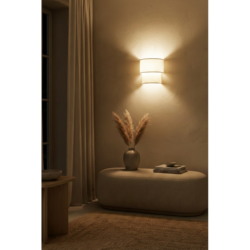 Brilagi - LED nástenné svietidlo BOHO ECO 1xE27/10W/230V krémové
