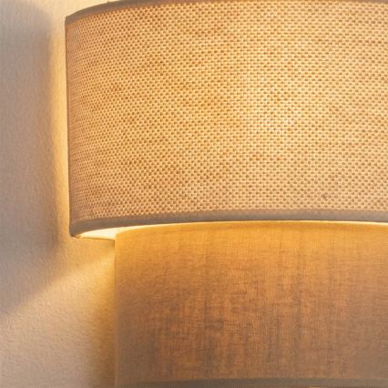 Brilagi - LED nástenné svietidlo BOHO ECO 1xE27/10W/230V krémové