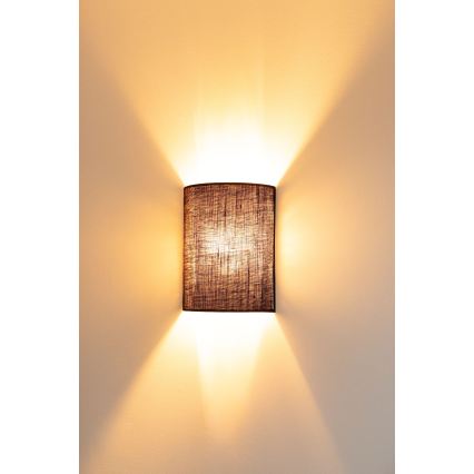 Brilagi - LED nástenné svietidlo BOHO STYLE 1xE27/15W/230V hnedé