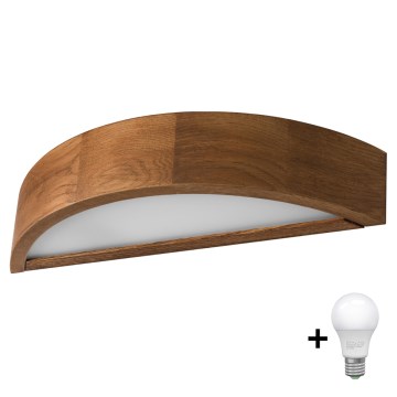 Brilagi - LED Nástenné svietidlo CARVALHO 1xE27/60W/230V dub čerešňa