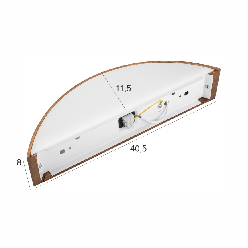 Brilagi - LED Nástenné svietidlo CARVALHO 1xE27/60W/230V dub čerešňa