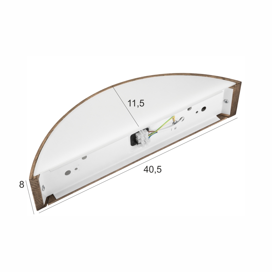 Brilagi - LED Nástenné svietidlo CARVALHO 1xE27/60W/230V dub