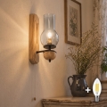 BRILAGI - LED Nástenné svietidlo COTTAGE 1xE14/40W/230V dub/dymová sivá