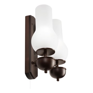 Brilagi - LED Nástenné svietidlo COTTAGE 2xE14/40W/230V buk/biela