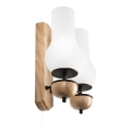 Brilagi - LED Nástenné svietidlo COTTAGE 2xE14/40W/230V dub/biela