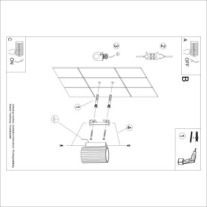 Brilagi - LED nástenné svietidlo CRESTO 1xGU10/10W/230V 10 cm krémové