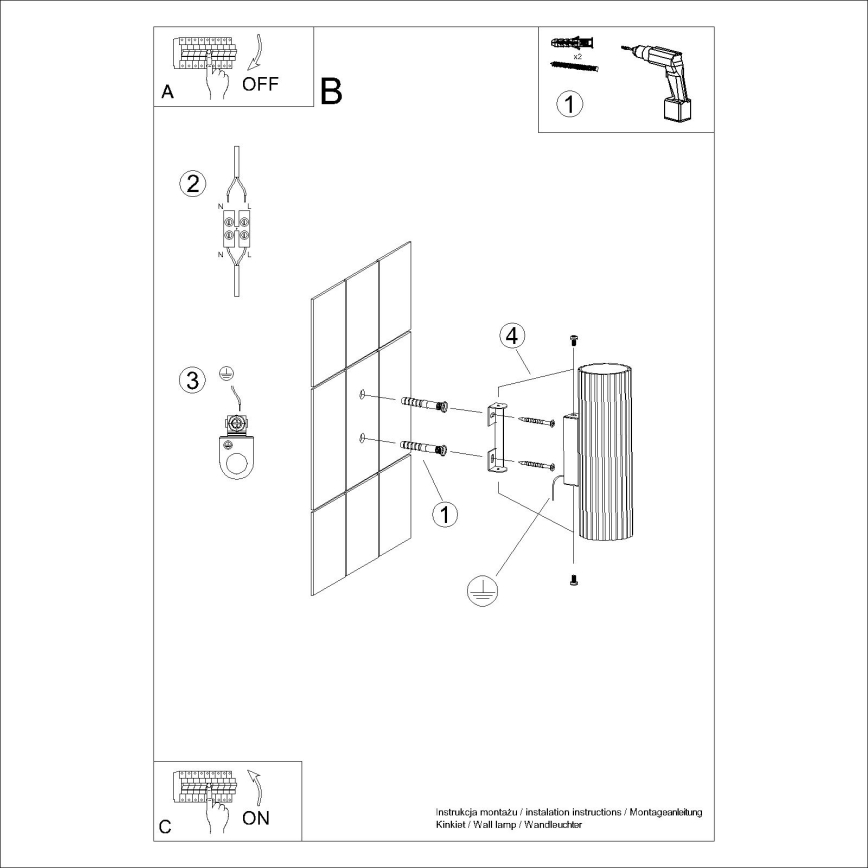 Brilagi - LED nástenné svietidlo CRESTO 2xGU10/10W/230V 20 cm biela