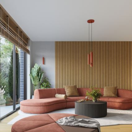 Brilagi - LED nástenné svietidlo CRESTO 2xGU10/10W/230V 30 cm červené