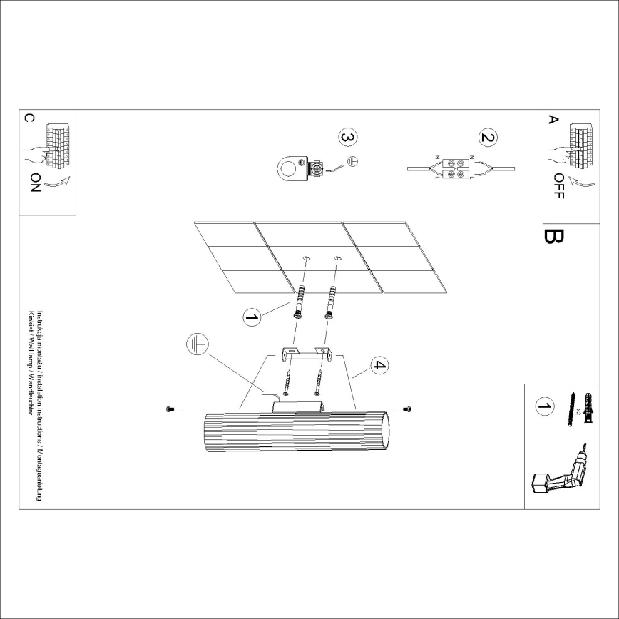 Brilagi - LED nástenné svietidlo CRESTO 2xGU10/10W/230V 30 cm hnedá