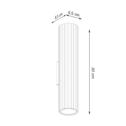 BRILAGI - LED nástenné svietidlo CRESTO 2xGU10/10W/230V 30 cm oranžová