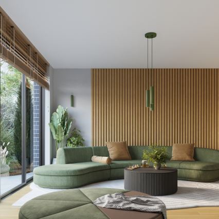 Brilagi - LED nástenné svietidlo CRESTO 2xGU10/10W/230V 30 cm zelené