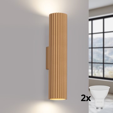 Brilagi - LED nástenné svietidlo CRESTO 2xGU10/10W/230V 30 cm zlaté