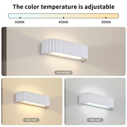 BRILAGI - LED Nástenné svietidlo FALCON MODERN LED/10W/230V 30 cm 3000/4500/6000K biela