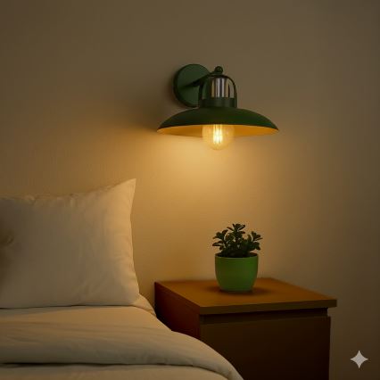 Brilagi - LED Nástenné svietidlo FLAMENGO 1xE27/60W/230V zelená