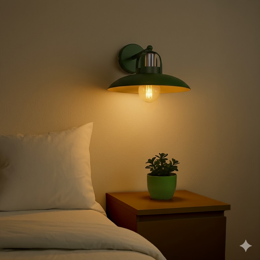 Brilagi - LED Nástenné svietidlo FLAMENGO 1xE27/60W/230V zelená