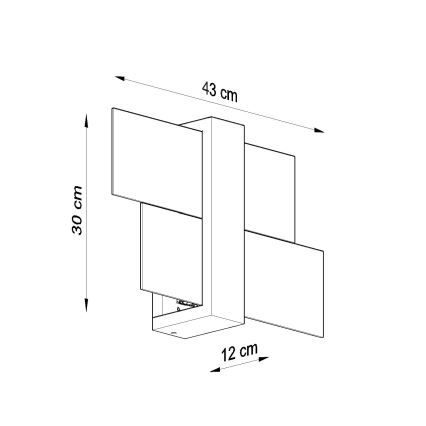 Brilagi -  LED Nástenné svietidlo HERA 1xE27/7,5W/230V biela