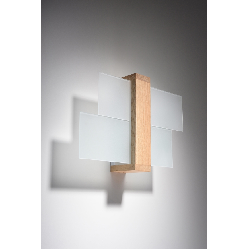 Brilagi -  LED Nástenné svietidlo HERA 1xE27/7,5W/230V drevo