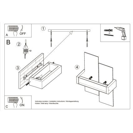 Brilagi -  LED Nástenné svietidlo HERA 1xE27/7,5W/230V drevo