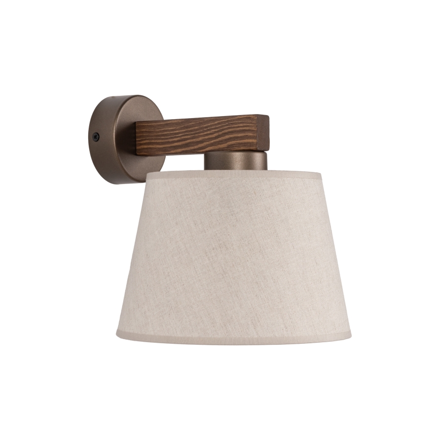BRILAGI - LED Nástenné svietidlo LATTE 1xE27/15W/230V borovica/béžová