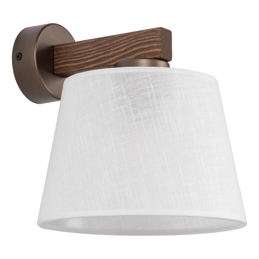 BRILAGI - LED nástenné svietidlo LATTE 1xE27/15W/230V borovica/biela