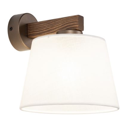 BRILAGI - LED nástenné svietidlo LATTE 1xE27/15W/230V borovica/biela