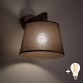 BRILAGI - LED nástenné svietidlo LATTE 1xE27/15W/230V borovica/hnedá
