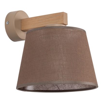 BRILAGI - LED nástenné svietidlo LATTE SABIA 1xE27/15W/230V borovica/hnedá