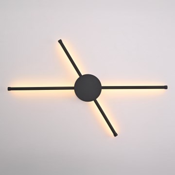 Brilagi - LED Nástenné svietidlo LUGO QUATTRO LED/16W/230V čierna