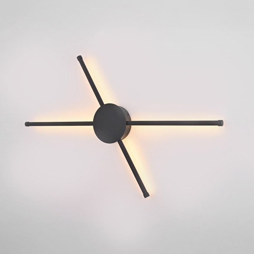 Brilagi - LED Nástenné svietidlo LUGO QUATTRO LED/16W/230V čierna