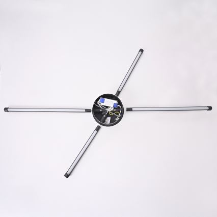 Brilagi - LED Nástenné svietidlo LUGO QUATTRO LED/16W/230V čierna