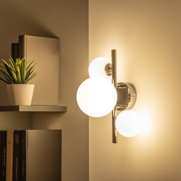 Brilagi - LED nástenné svietidlo MILLA 3xG9/3W/230V čierny chróm/biela