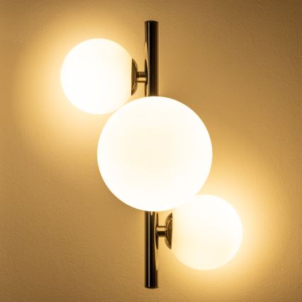 Brilagi - LED Nástenné svietidlo MILLA 3xG9/3W/230V lesklý chróm/biela