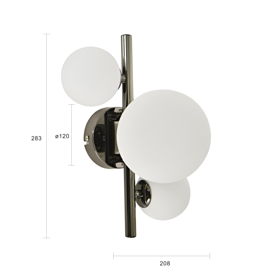 Brilagi - LED Nástenné svietidlo MILLA 3xG9/3W/230V lesklý chróm/biela