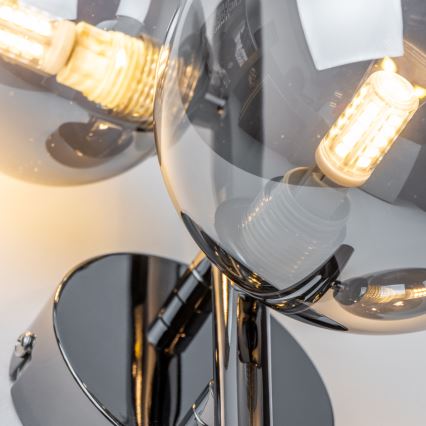 Brilagi - LED Nástenné svietidlo MILLA 3xG9/3W/230V lesklý chróm/dymová