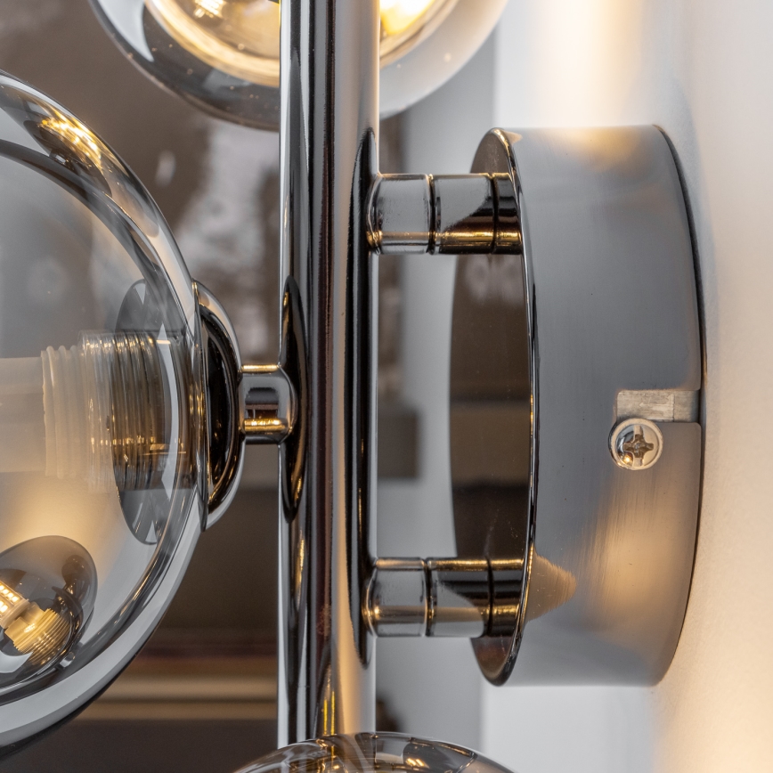 Brilagi - LED Nástenné svietidlo MILLA 3xG9/3W/230V lesklý chróm/dymová