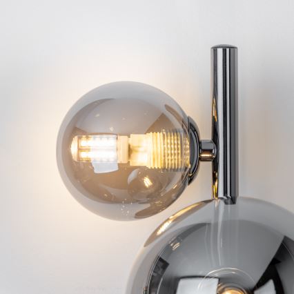 Brilagi - LED Nástenné svietidlo MILLA 3xG9/3W/230V lesklý chróm/dymová