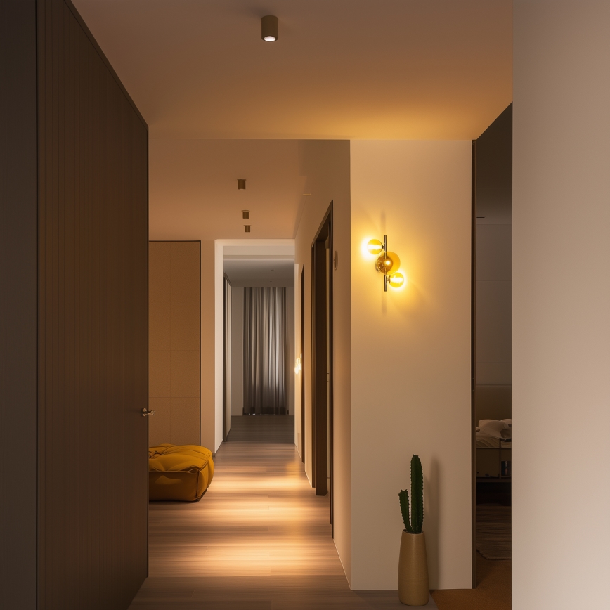 Brilagi - LED Nástenné svietidlo MILLA 3xG9/3W/230V lesklý chróm/zlatá