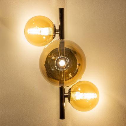 Brilagi - LED Nástenné svietidlo MILLA 3xG9/3W/230V lesklý chróm/zlatá