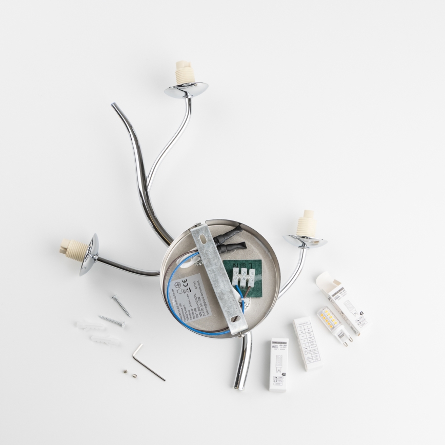 Brilagi - LED nástenné svietidlo MISTEL 3xG9/3W/230V čierny chróm/dymová